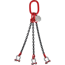 Élingue chaîne 3 brins - manille lyre