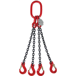 Élingue chaîne 4 brins - crochet à linguet