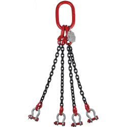 Élingue chaîne 4 brins - manille lyre