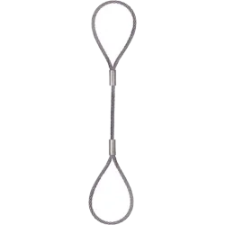 Élingue câble boucles standards manchonnées