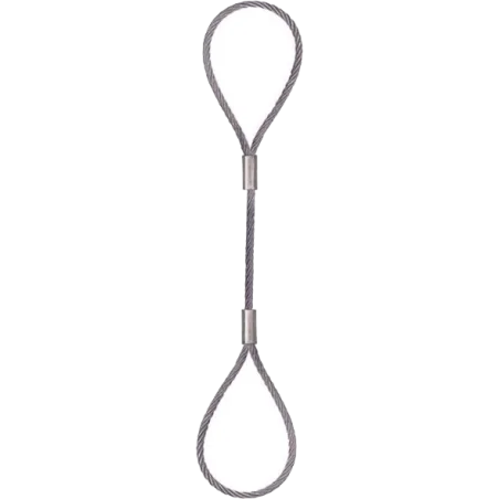 Élingue câble boucles standards manchonnées