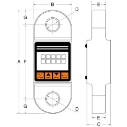 Dynamomètre électronique type 04 - schéma