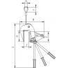 Pince de levage pour panneau bois - schema
