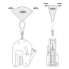 Pince de levage vertical anti-marquage - angle