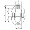 Maillon de jonction inox - schéma