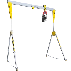 Portique de chantier aluminium léger - palan 6 m