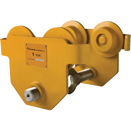 Chariot porte palan manuel yellow