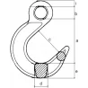 Crochet de fonderie à œil - schéma