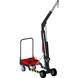 Potence mobile tout terrain - Mât levé