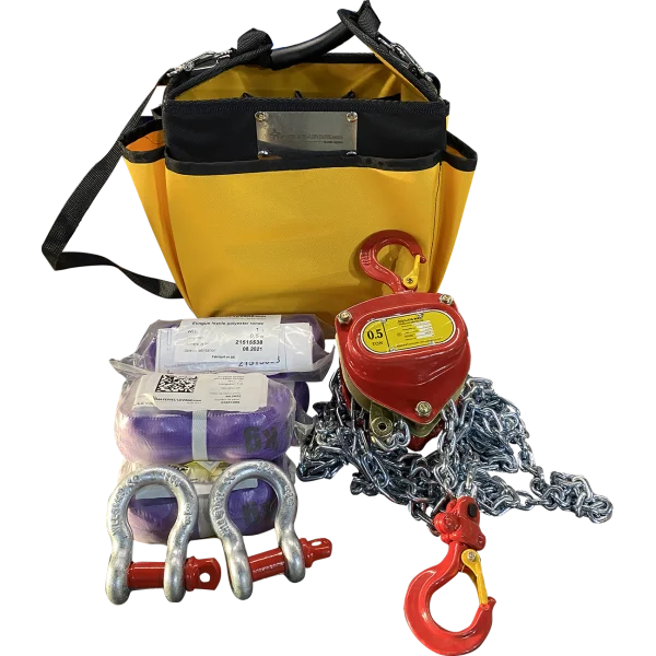 Kit de chantier : palan manuel 500 kg