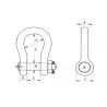 Manille de levage lyre, capacité de levage élevée-GREEN PIN ®