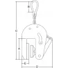 Pince de levage vertical anti-marquage - schema