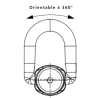 Anneau de levage mâle avec articulation