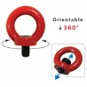 Anneau de levage orientable à visser 8.8