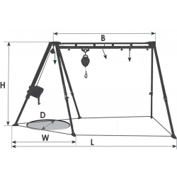 Portique d'intervention EN795-B - schema