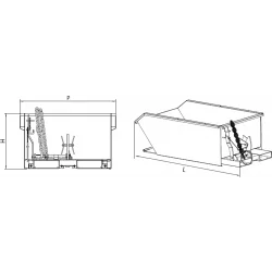 Benne basculante à faible hauteur - schéma